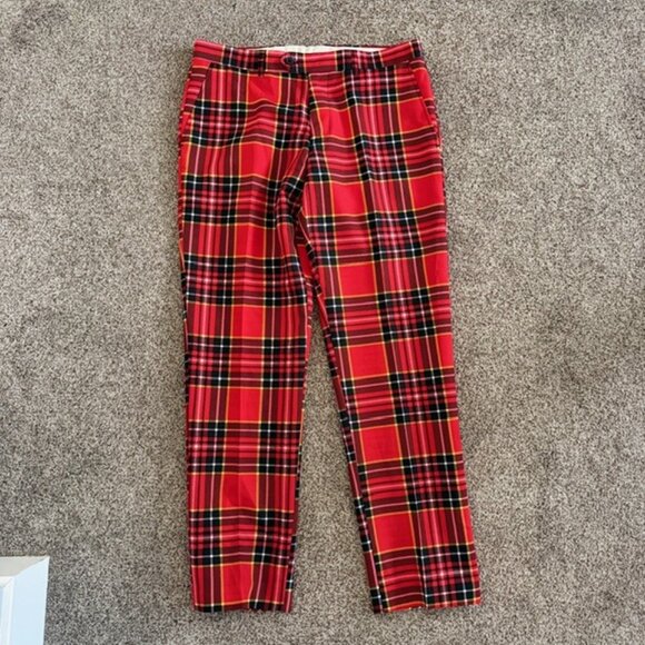 OPPOSUITS Red Tartan Plaid Lumberjack Suit Sz 42 - Picture 9 of 14